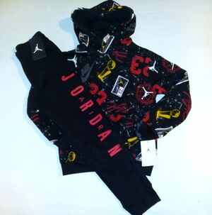 Jordan Boys Youth 2pc Jogger Set With Hoodie - Small